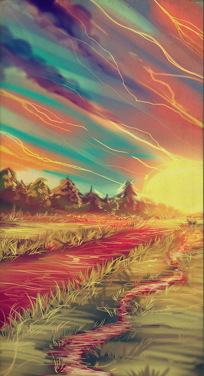 659x1212 Sunny Day By Ryky - Sunny Day Painting