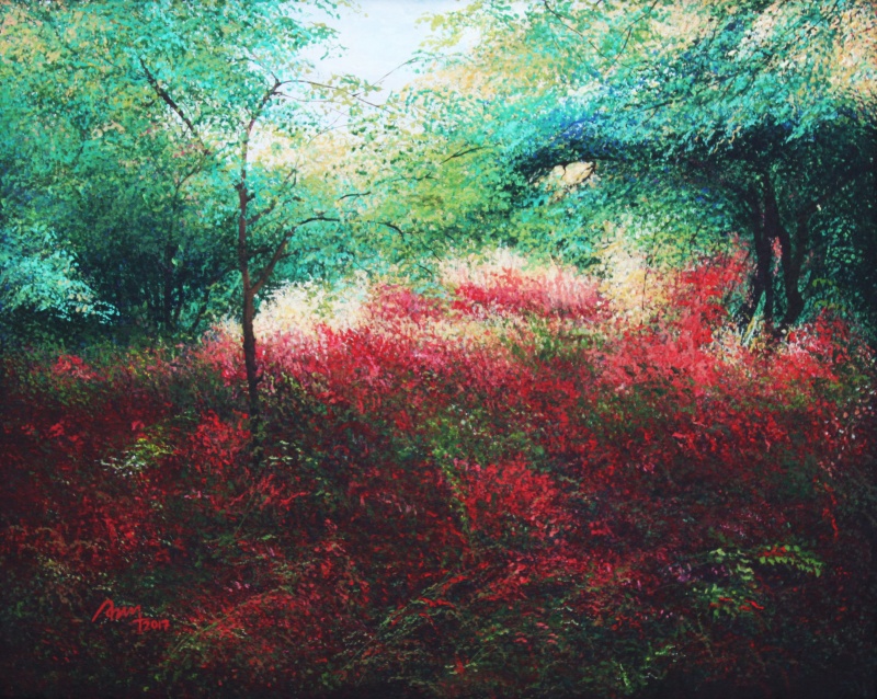 800x638 Sunny Day 1 By Artist Vimal Chand Nature Art Acrylic Paintings - Sunny Painting