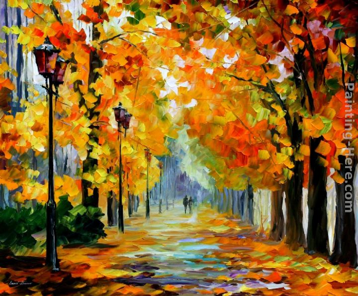 720x595 Leonid Afremov Sunny October Painting Anysize 50% Off - Sunny Painting