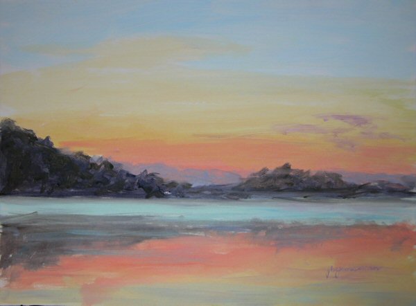 600x442 Hudson Valley Painter Sunrisesunset - Sunrise Acrylic Painting