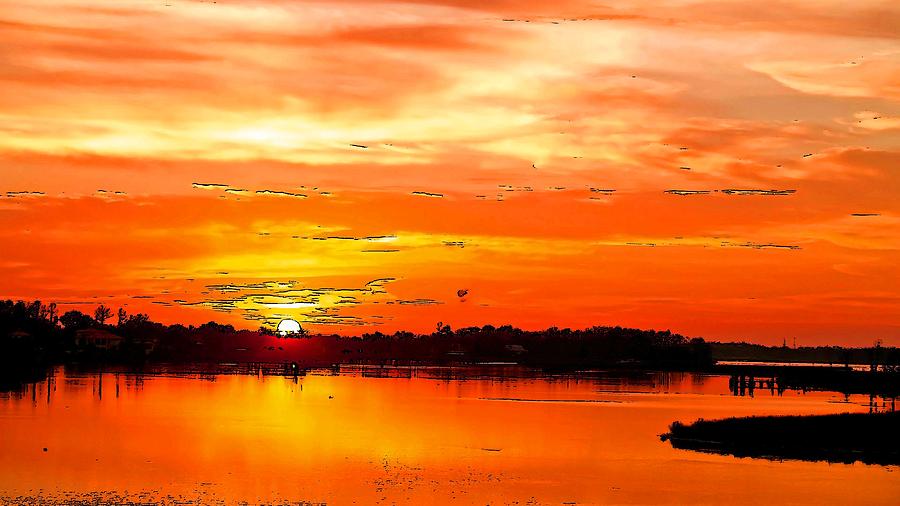 900x506 A Blissful Sunrise Painting By Viveka Singh - Sunrise Acrylic Painting