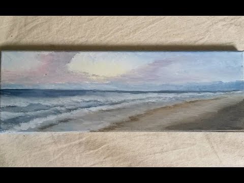 480x360 Beach Sunrise - Sunrise Acrylic Painting