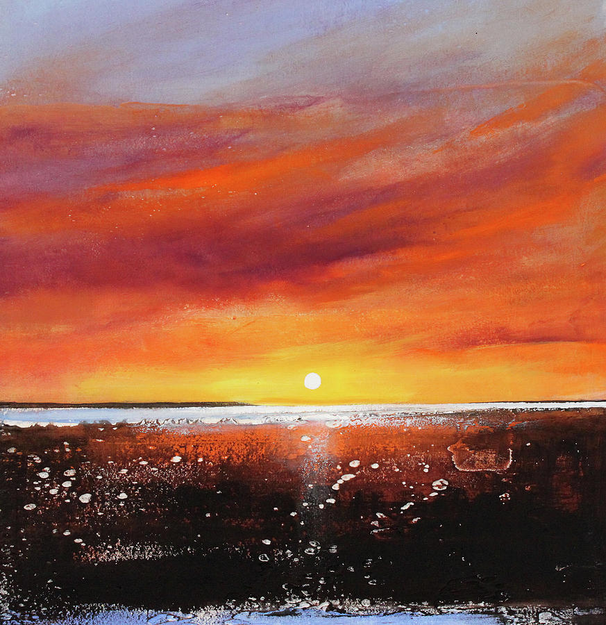 873x900 Sunrise Beach Painting By Toni Grote - Sunrise Beach Painting
