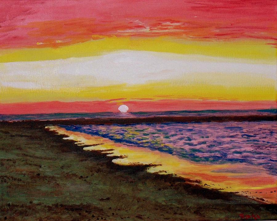 900x718 Sunrise Beach Painting By William Tremble - Sunrise Beach Painting