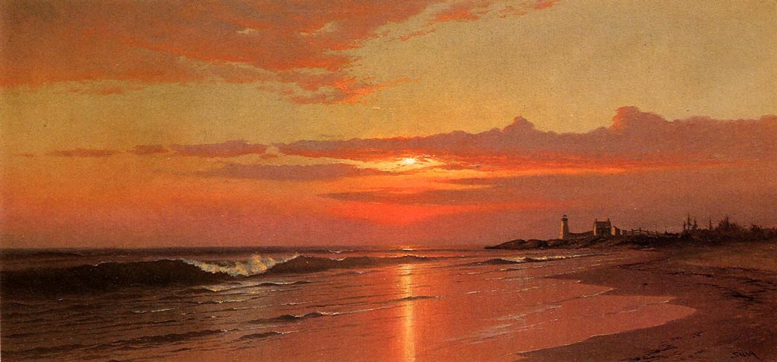 1126x525 Sunrise Marine View - Sunrise Oil Painting