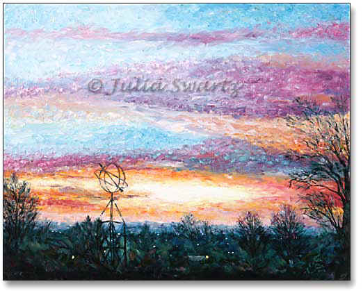522x422 Julia Swartz Fine Art Gallery Sunrise Oil Painting - Sunrise Oil Painting