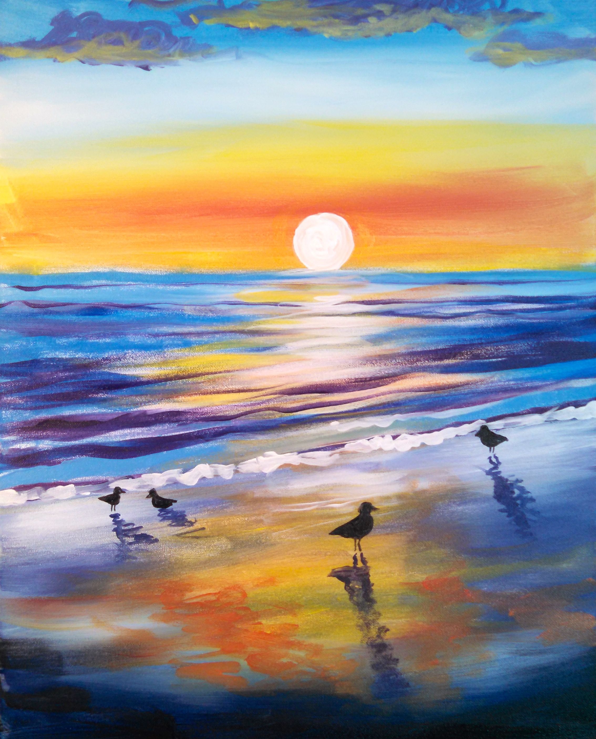 2269x2812 Paint Nite. Drink. Paint. Party! We Host Painting Events - Sunrise Painting