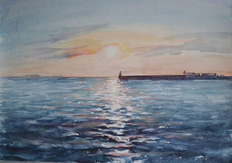 770x543 Saatchi Art Yalta - Sunrise Painting