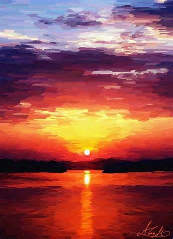 347x480 Sunrise Painting By Pineapplesqueen Digital Art. A R T ~ Brother - Sunrise Painting