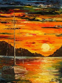 236x317 Sunrise Painting - Sunrise Painting