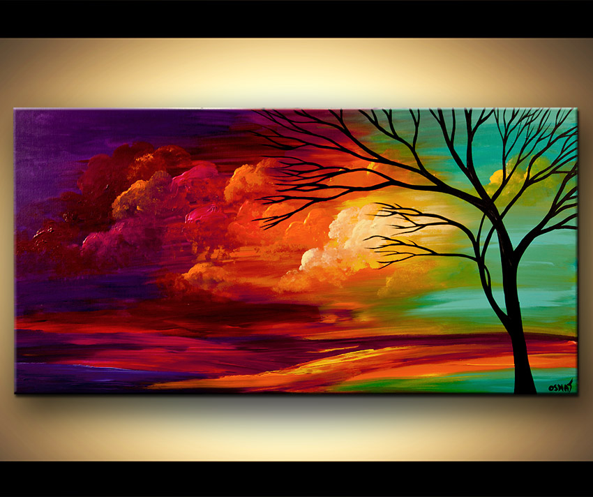 850x712 Painting - Sunset Landscape Painting