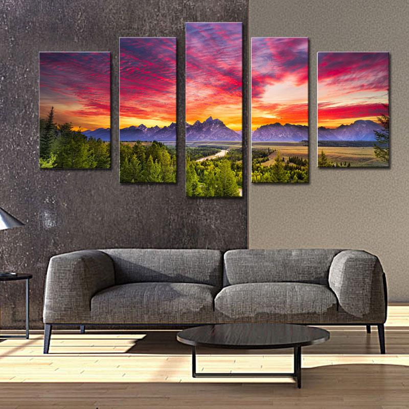 Sunset Mountain Painting at PaintingValley.com | Explore collection of ...