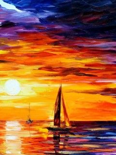 Hawaiian Sunset Painting at PaintingValley.com | Explore collection of ...