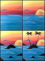 188x251 Image Result For Easy Paintings Of Sunsets Over Water Art - Sunset Over Water Painting