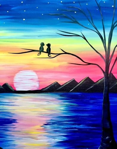 393x500 Joseph's Trattoria 08072017 Cancelled Paint Nite Event - Sunset Painting