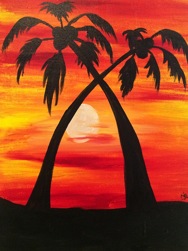 600x800 713 Tree Canvas Painting Event Sgf (7 9) Rsvpaint - Sunset Painting