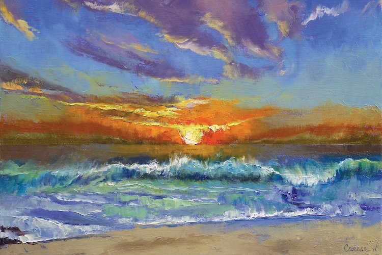 750x500 Beachcrest Home - Sunset Painting Images