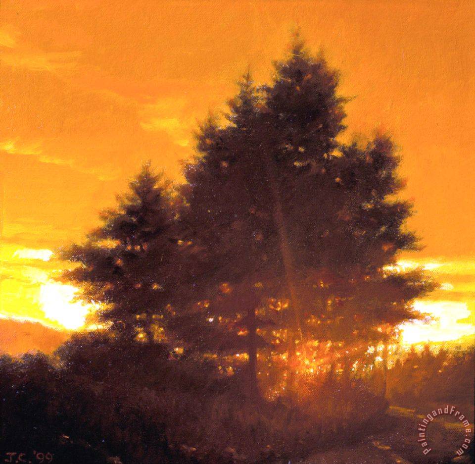 960x937 Jacob Collins Sunset Tree Painting - Sunset Tree Painting