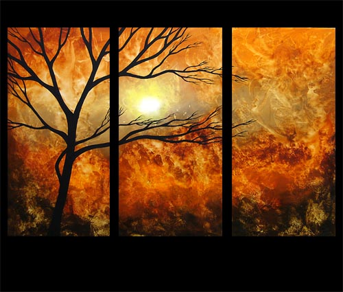 Sunset Tree Painting at PaintingValley.com | Explore collection of ...