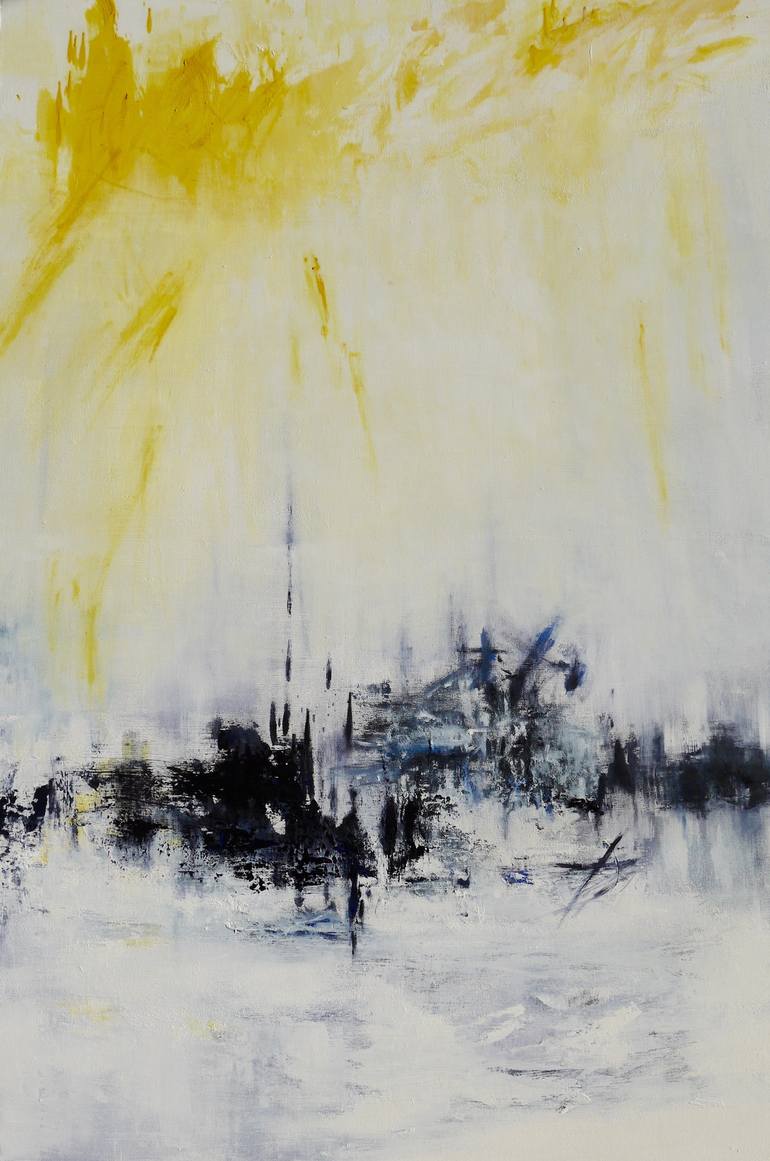770x1161 Saatchi Art February Sunshine Painting By Katrine P Funderud - Sunshine Painting