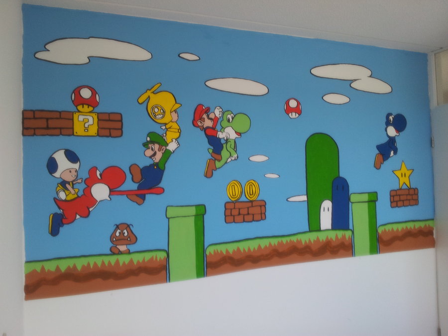 Super Mario Bros Painting at Explore collection of