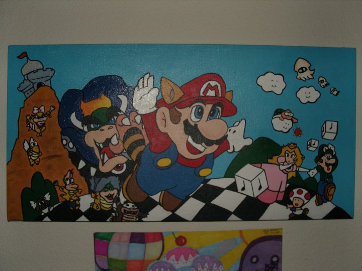 720x540 Super Mario Bros Painting By Rocknrollmessiah - Super Mario Bros Painting