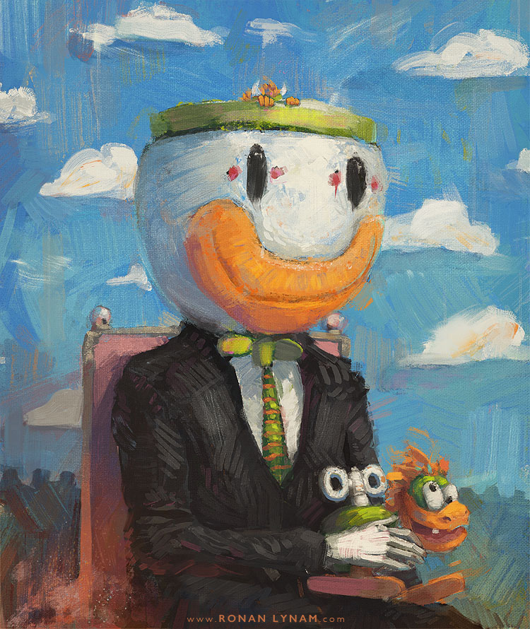 750x890 Artist's Digital Paintings Pay Tribute To Super Mario World - Super Mario Painting