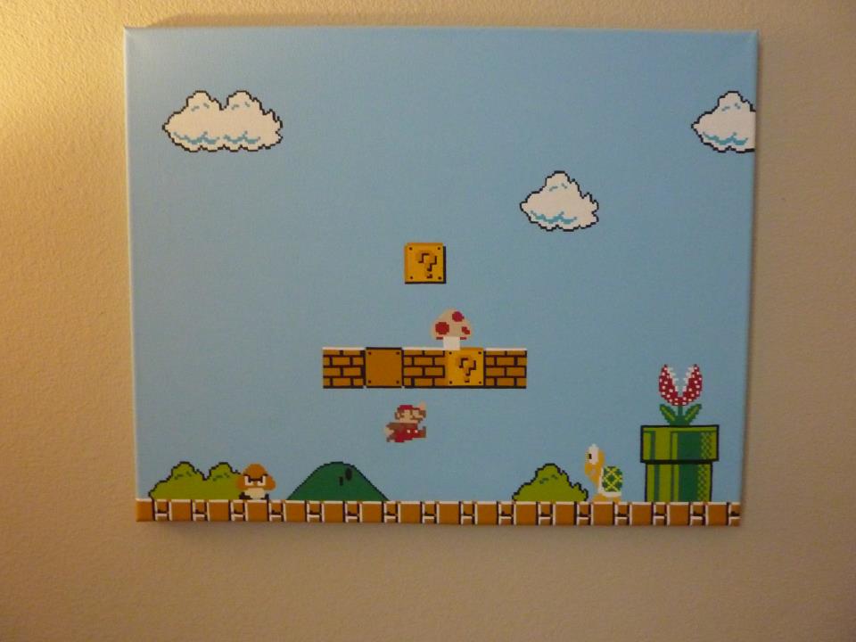 960x720 This Super Mario Painting Features Every Single Pixel! [Pic] - Super Mario Painting