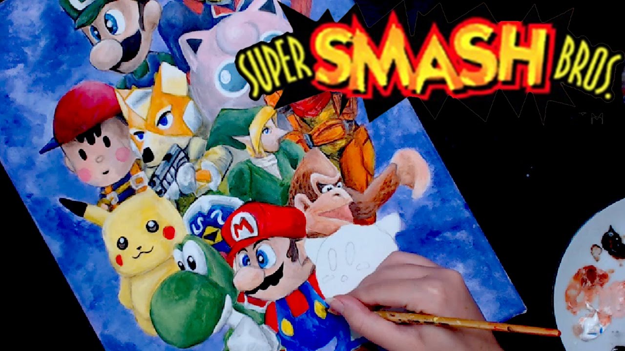 1280x720 Super Smash Bros Painting - Super Smash Bros Painting