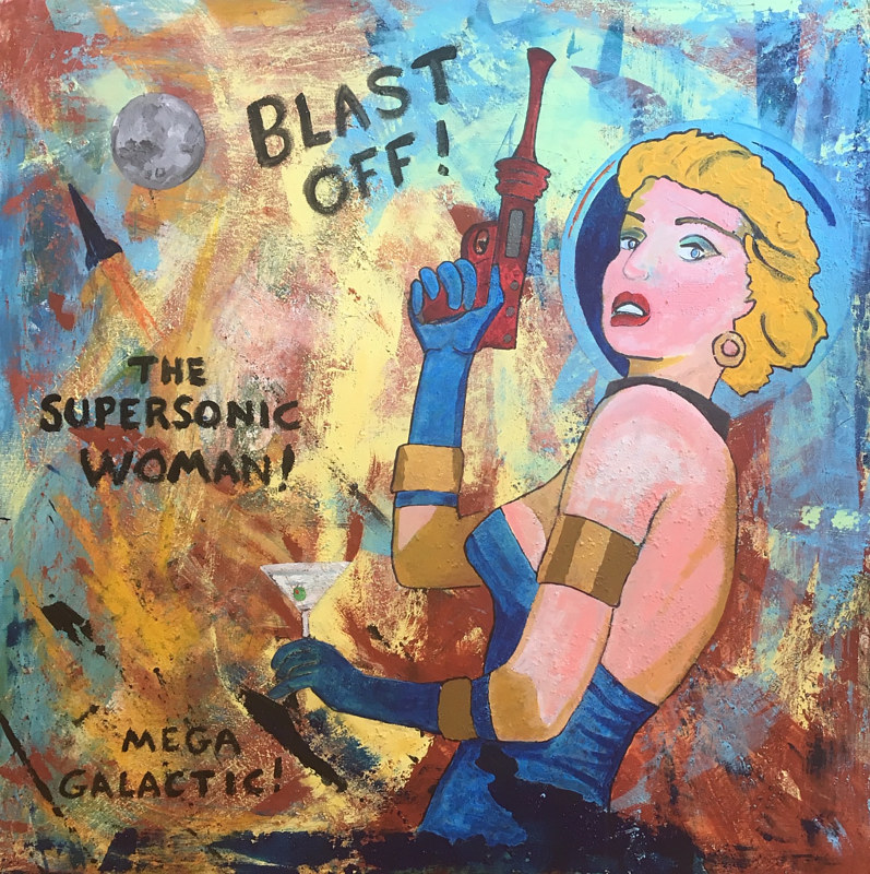 797x800 Supersonic Woman - Super Sonic Painting