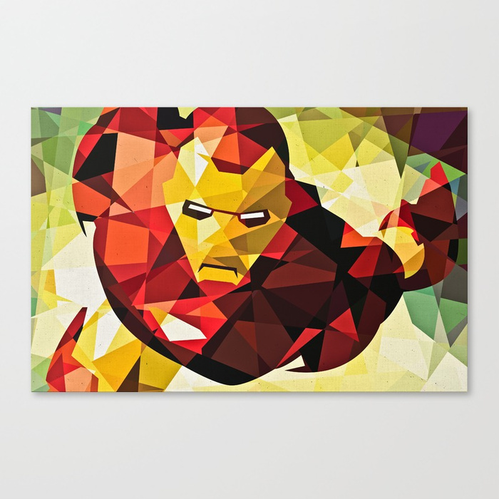 700x700 Geometric Superhero Canvas Print By Ericdufresne Society6 - Superhero Canvas Painting