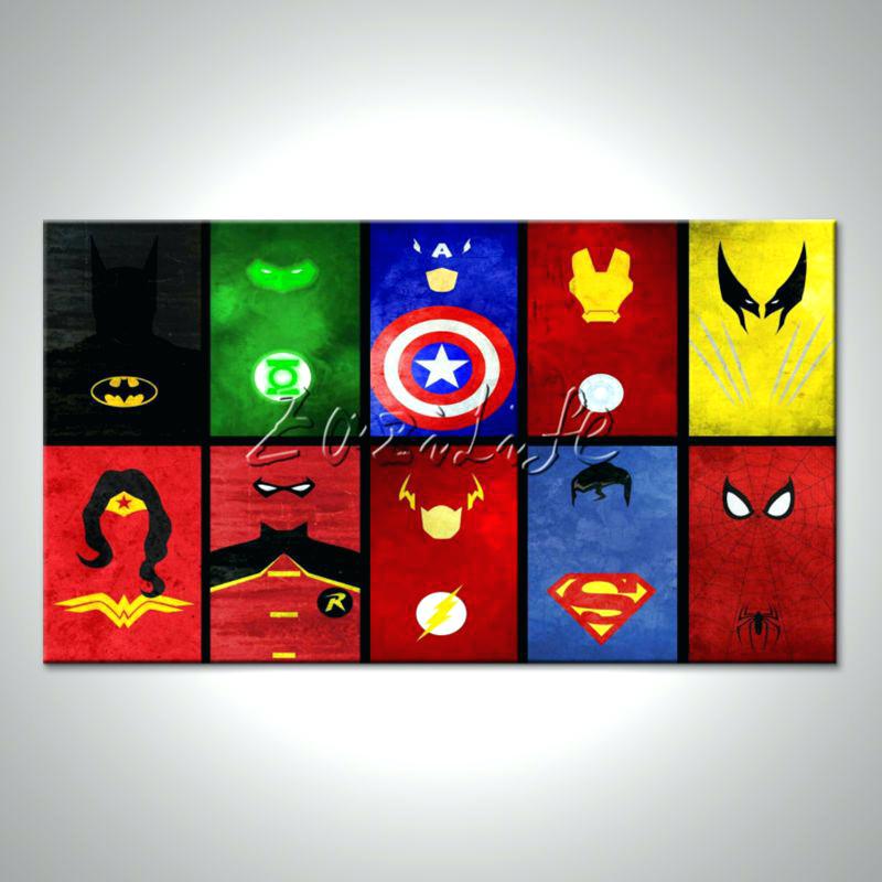 800x800 Superhero Canvas Wall Art Ready To Ship X Canvas Wall Art By - Superhero Canvas Painting