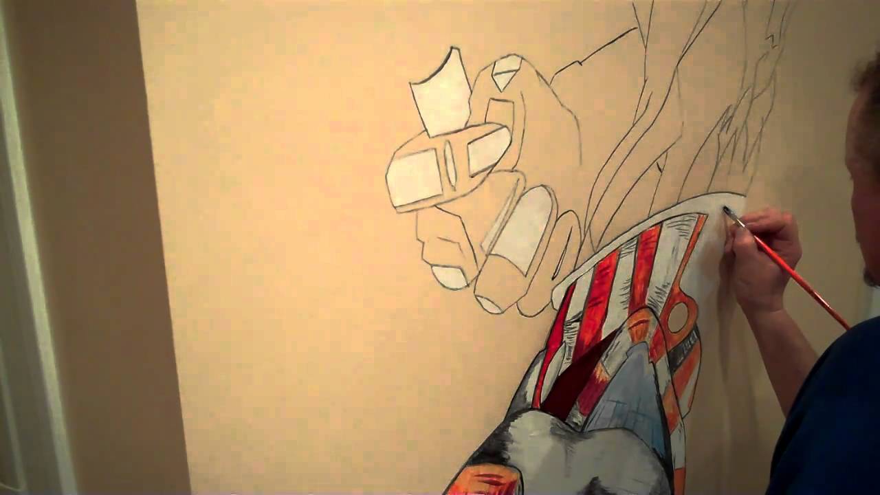 1280x720 Painting A Super Hero - Superhero Painting