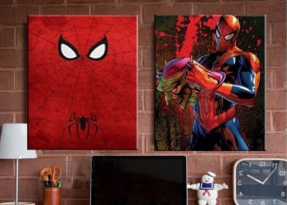 559x400 Superhero Hand Painted Art 2014 Home Decor Art Oil Painting No - Superhero Painting