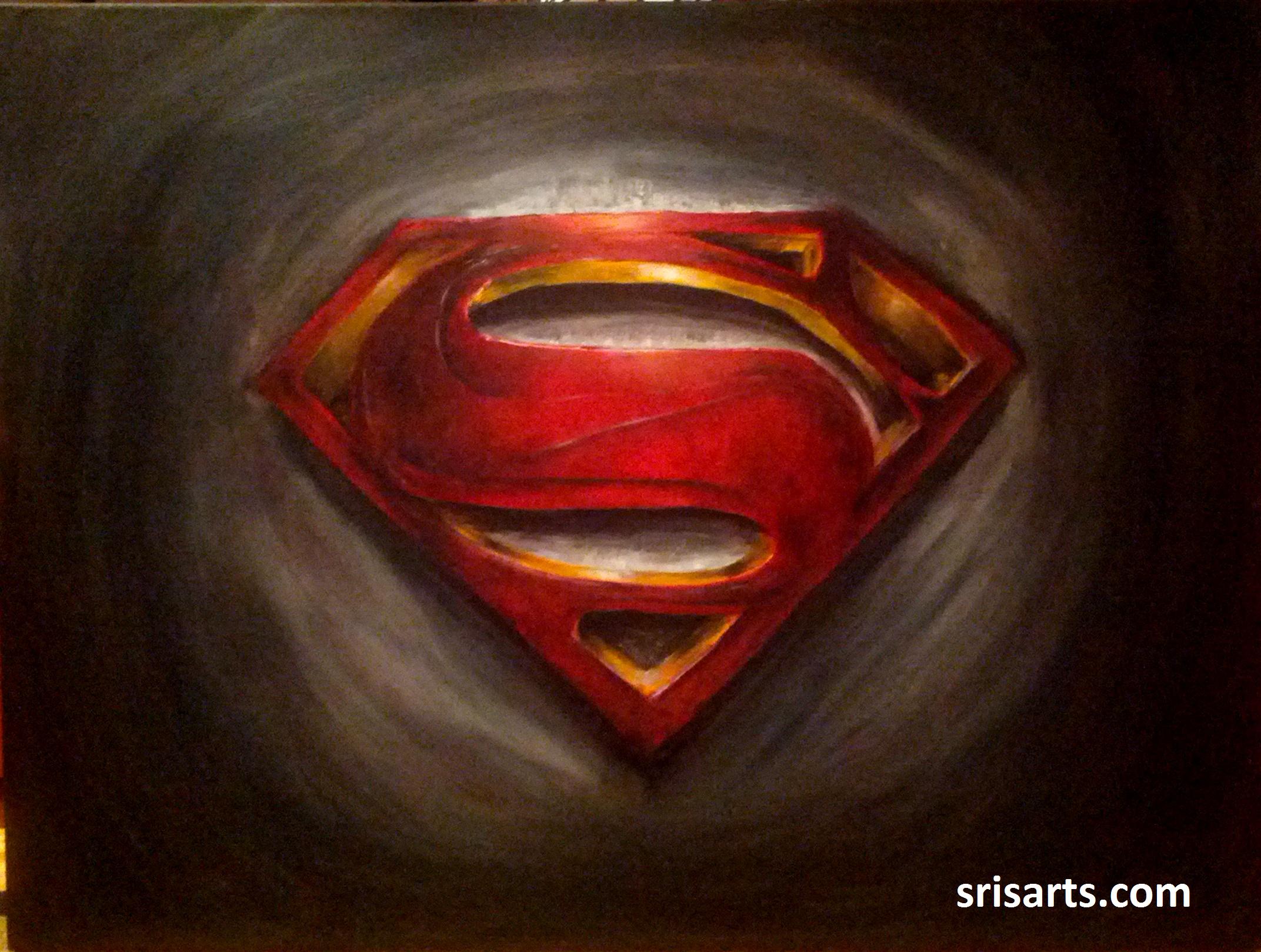 2144x1619 Canvas Sri's Arts - Superman Canvas Painting