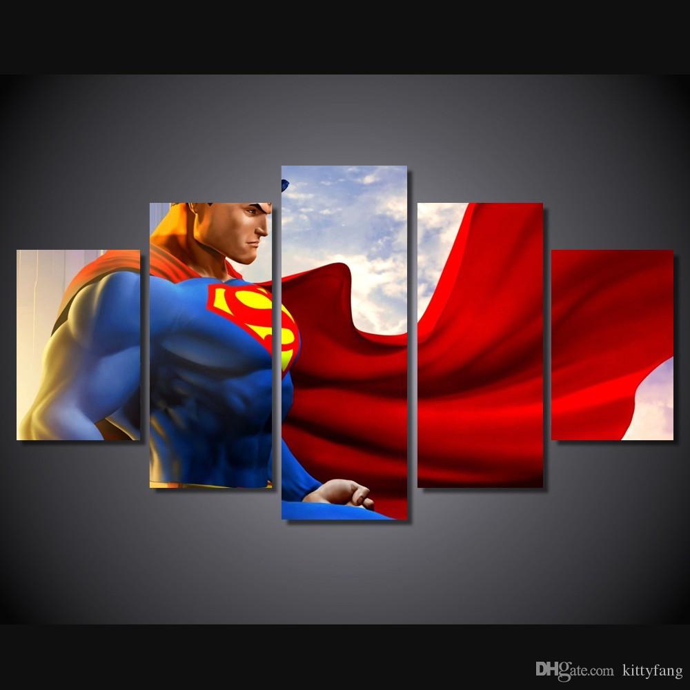 1000x1000 Discount Framed Hd Printed Superman Of Steel Comics Picture Wall - Superman Canvas Painting