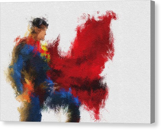 546x441 Superman Canvas Prints Fine Art America - Superman Canvas Painting