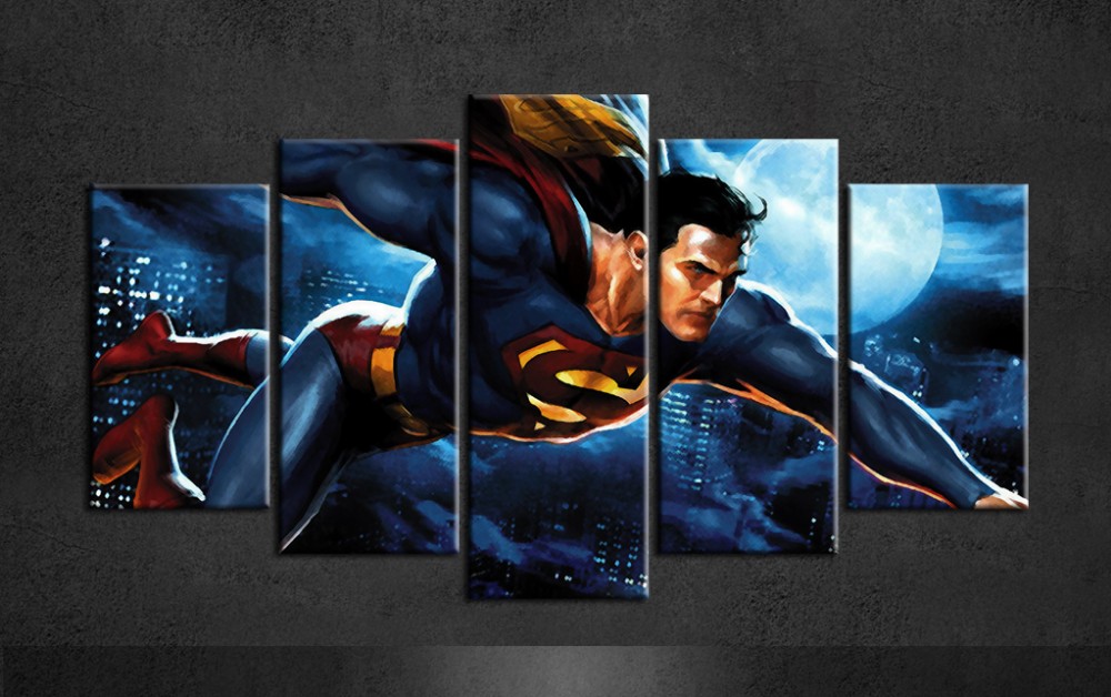 Superman Canvas Painting at PaintingValley.com | Explore collection of ...