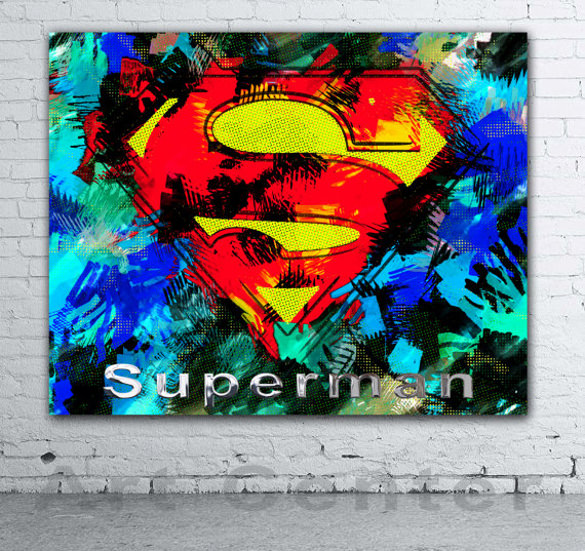 Superman Logo Painting