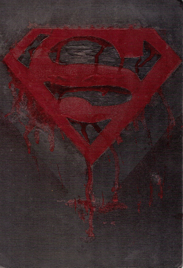 739x1080 Superman Logo By Whysoseriouz - Superman Logo Painting