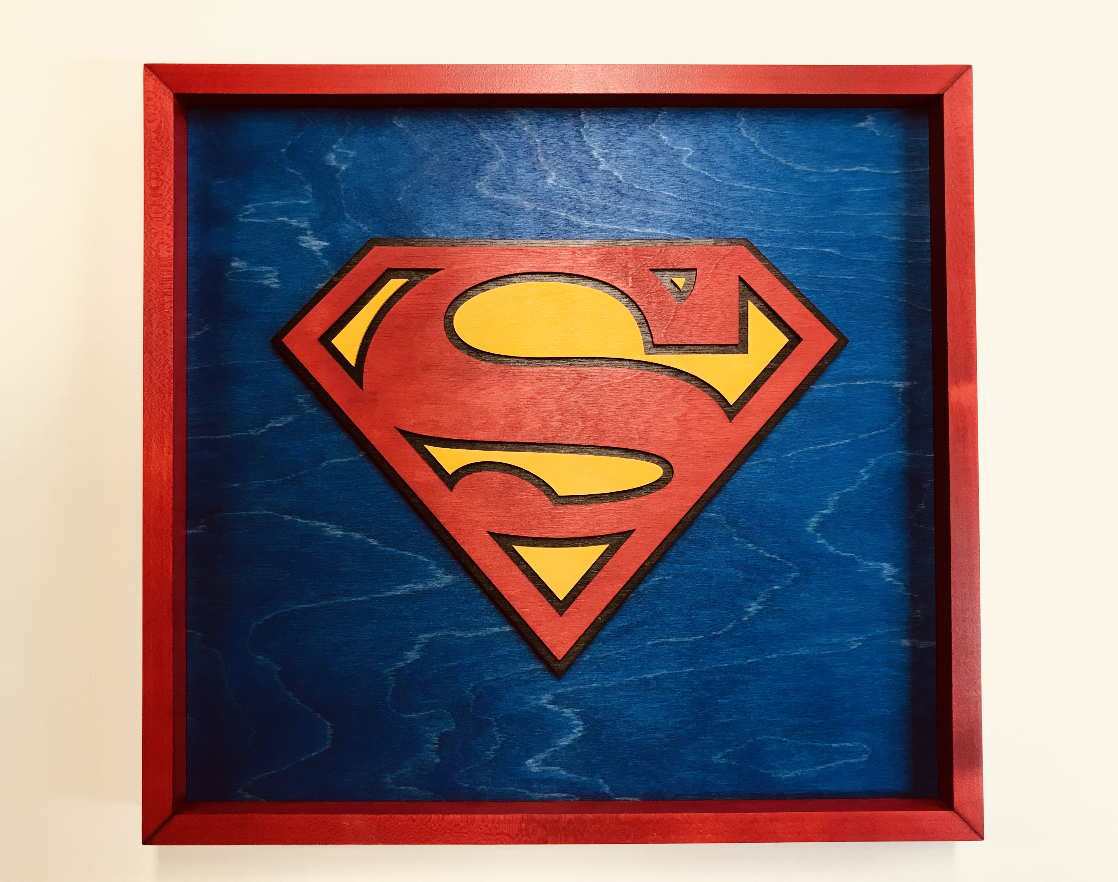 3835x3024 Wooden Superman Logo - Superman Logo Painting