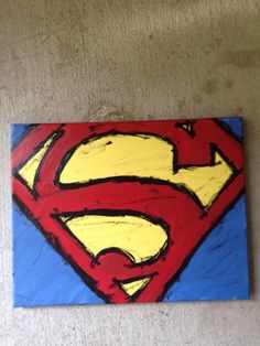 236x314 Superman Painting Art Paintings - Superman Logo Painting