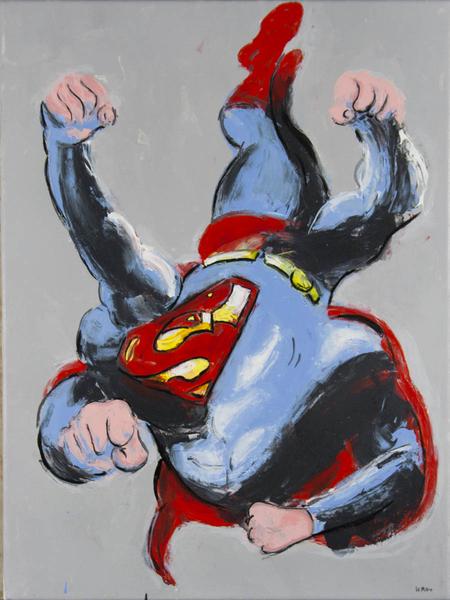 450x600 Philippe Le Miere - Superman Painting