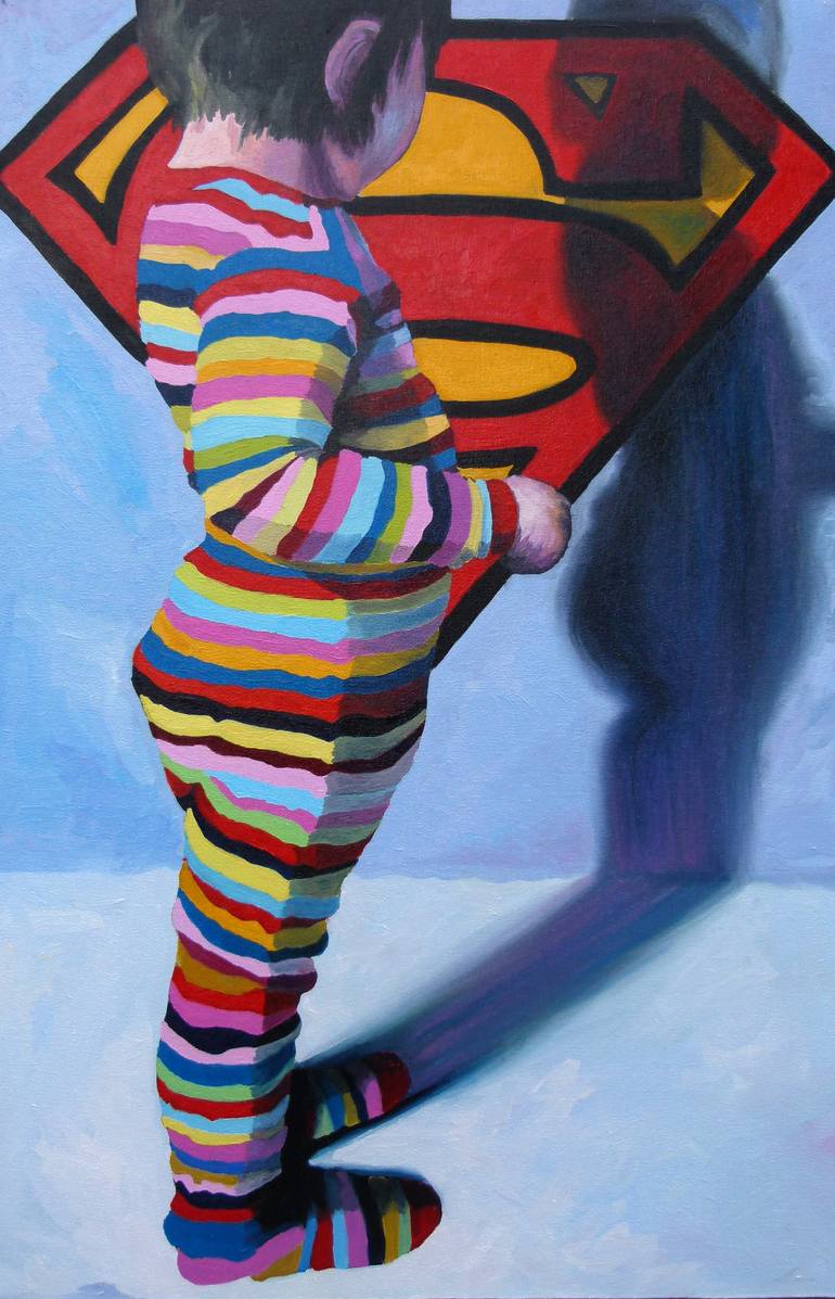 770x1197 Saatchi Art Dream - Superman Painting