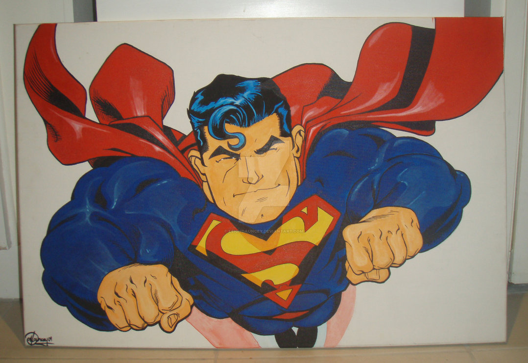 Superman Painting at Explore collection of