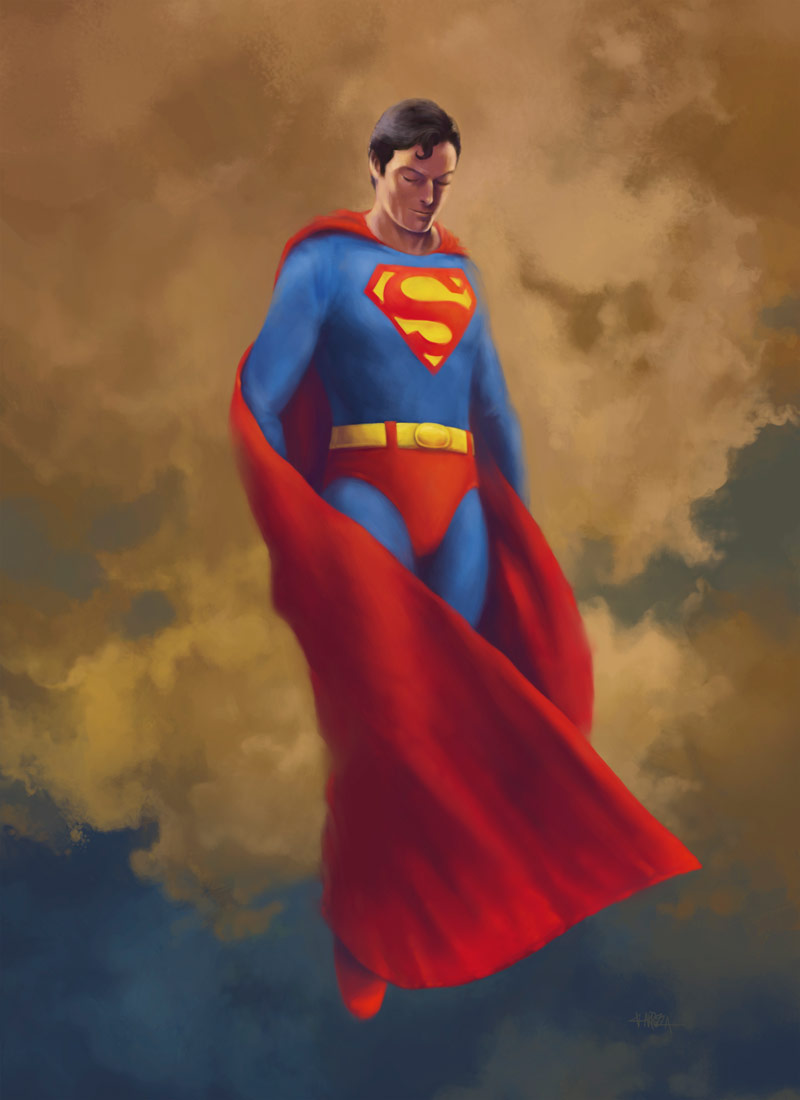 800x1100 Believe Superman Painting 6amcrisis The Art Of Vincent Carrozza - Superman Painting