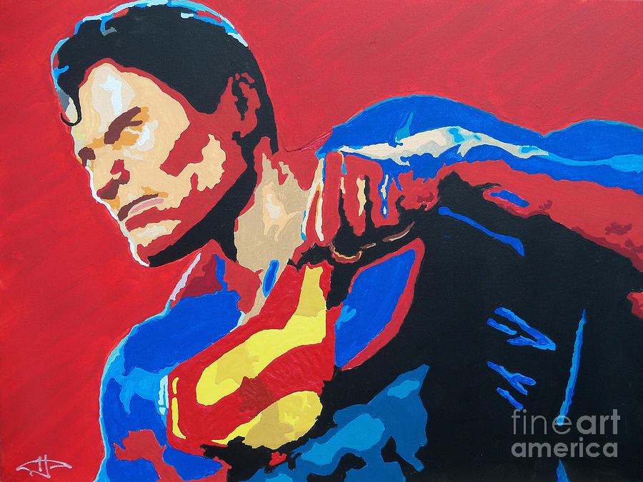 900x675 Superman - Superman Painting