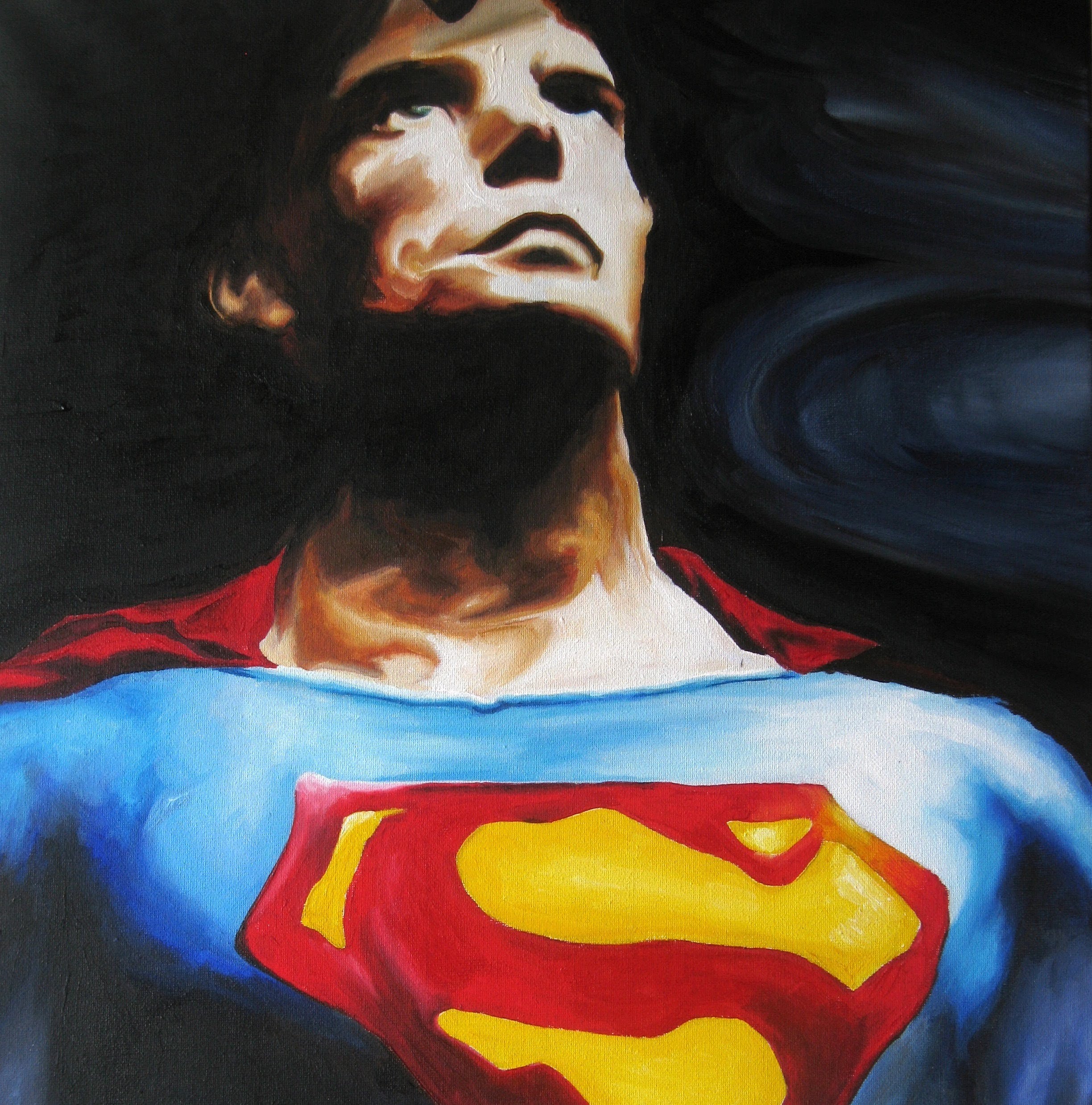 Superman Painting at PaintingValley.com | Explore collection of ...