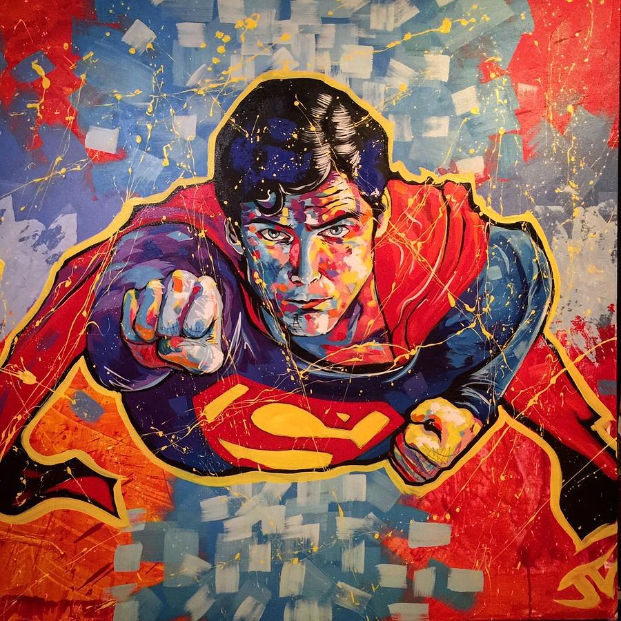 Superman Painting at PaintingValley.com | Explore collection of ...