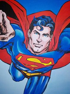 236x314 The Dark Knight 24x36 Acrylic On Stretched Canvas Freddie - Superman Painting